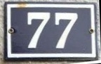 plaque 077 231