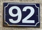 plaque 092 231