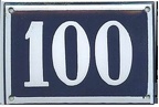 plaque 100 001