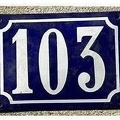 plaque 103 003