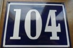 plaque 104 005