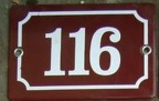 plaque 116 020
