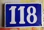 plaque 118 007