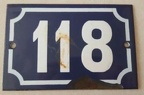 plaque 118 009