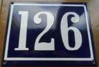 plaque 126 003