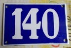 plaque 140 004