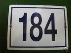 plaque 184 001
