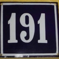 plaque 191 001