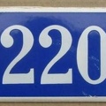 plaque 220 001