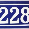 plaque 228 001