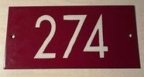 plaque 274 001