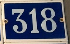 plaque 318 003