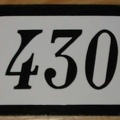 plaque 430 030