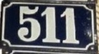 plaque 511 001