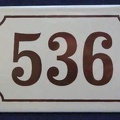 plaque 536 001