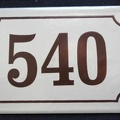 plaque 540 001