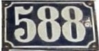 plaque 588 001
