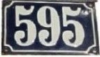 plaque 595 001