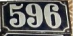 plaque 596 001