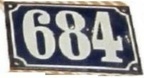 plaque 684 001