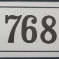 plaque 768 001