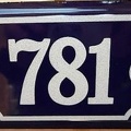 plaque 781 001