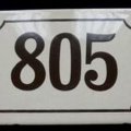 plaque 805 001