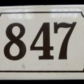 plaque 847 001