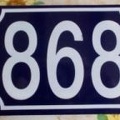 plaque 868 020