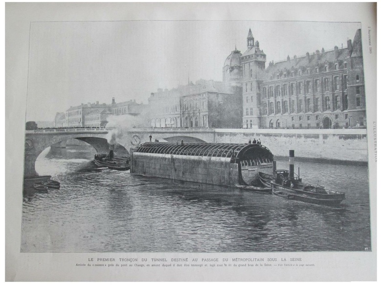 sm 003h 1905 passage du caisson sous le pont au change