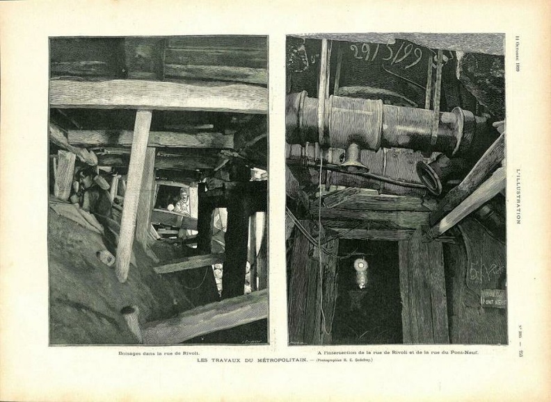 louvre tunnel M1 rue de rivoli 1899