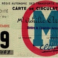 carte circulation 1949