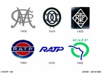 ratp logos 1900 1992