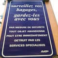 plaque bagages oublies