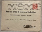 ratp entier 1951 15F ROUGE GANDON de saint tropez