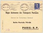 ratp entier postal 1952 746 001