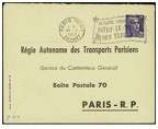 ratp entier postal 1953