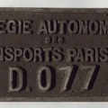 plaque MA D077
