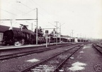 Sille le Guillaume train 6559 electrification en cours Mars 1964 photo Laforgerie
