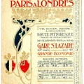 paris londres 1901 affiche tarifs