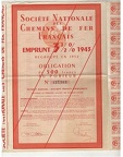 sncf emprunt 1943 1952 500frg