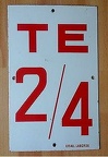 plaque te 2 4