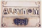 plaque alsthom 1961