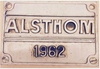 plaque alsthom 1962