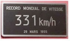 plaque record 29 mars 1955