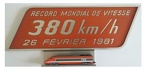 plaque record 380 tgv 1981