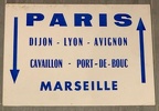 plaque Paris dijon lyon avignon cavaillon port de bouc Marseille