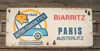 plaque paris biarritz tac r