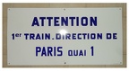 plaque paris quai 1