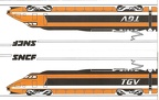 tgv se orange dessin cote